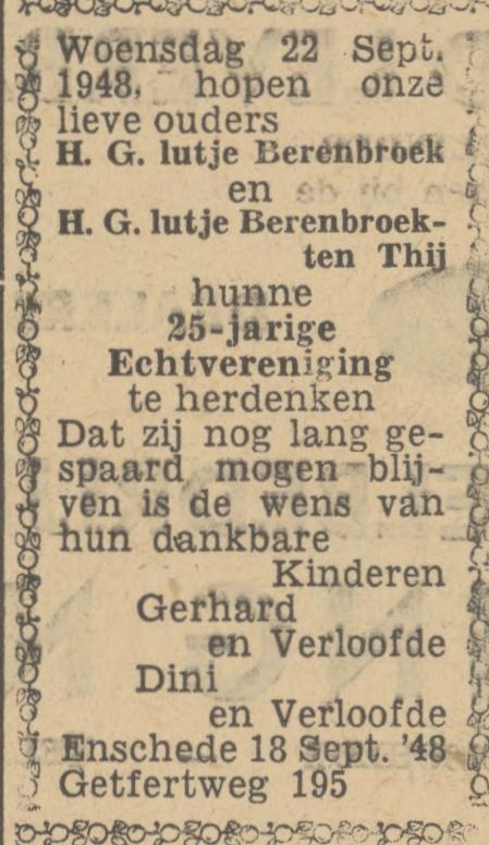 Getfertweg 195 H.G. Lutje Berenbroek advertentie Tubantia 18-9-1948.jpg
