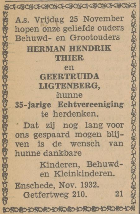 Getfertweg 210 H.H. Thier advertentie Tubantia 23-11-1932.jpg