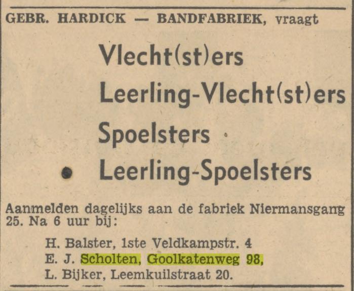 Goolkatenweg 98 E.J. Scholten advertentie Tubantia 25-2-1947.jpg