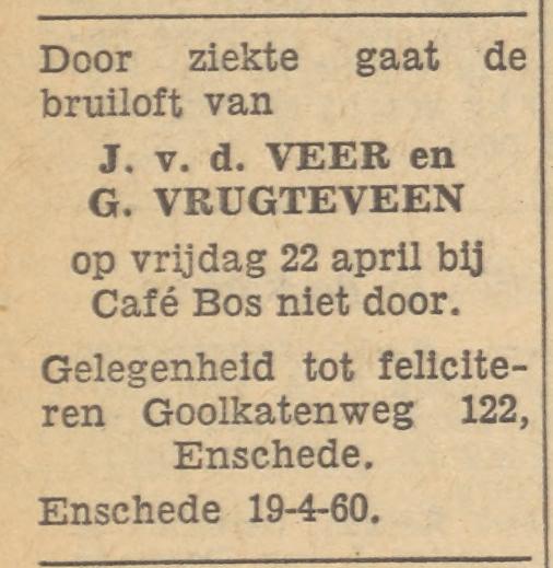 Goolkatenweg 122 G. Vrugteveen advertentie Tubantia 19-4-1960.jpg