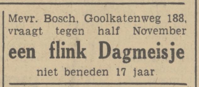 Goolkatenweg 188 Mevr. Bosch advertentie Tubantia 27-10-1938.jpg