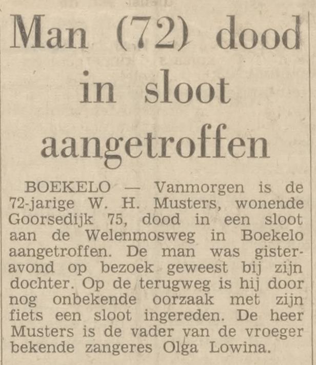 Goorsedijk 75 Boekelo W.H. Musters krantenbericht Tubantia 4-7-1966.jpg