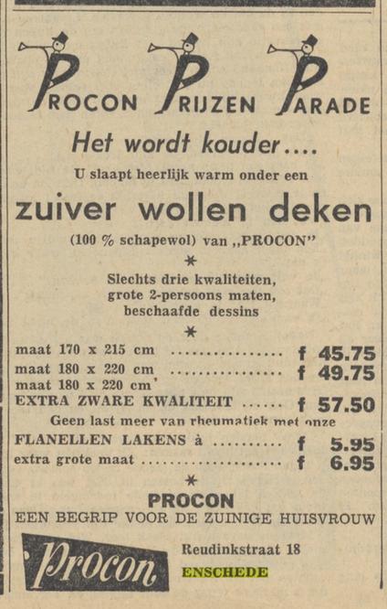 Reudinkstraat 18 Procon advertentie Tubantia 28-10-1960.jpg
