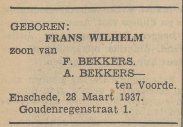 Goudenregenstraat 1 F. Bekkers advertentie Tubantia 30-3-1937.jpg