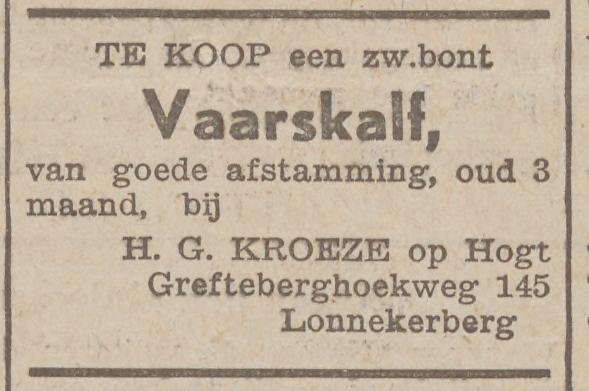 Grefteberghoekweg 145 Lonnekerberg H.G. Kroeze advertentie Twentsche courant 21-4-1939.jpg