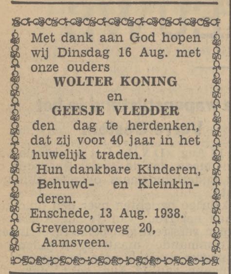 Grevengoorweg 20 Aamsveen W. Koning advertentie Tubantia 13-8-1938.jpg