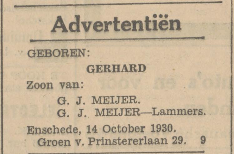 Groen van Prinstererlaan 29 G.J. Meijer advertentie Tubantia 14-10-1930.jpg