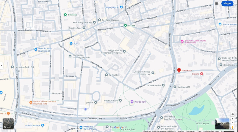 De Klomp Espoortstraat Marthalaan Boulevard Gronausestraat Google maps 2025.jpg