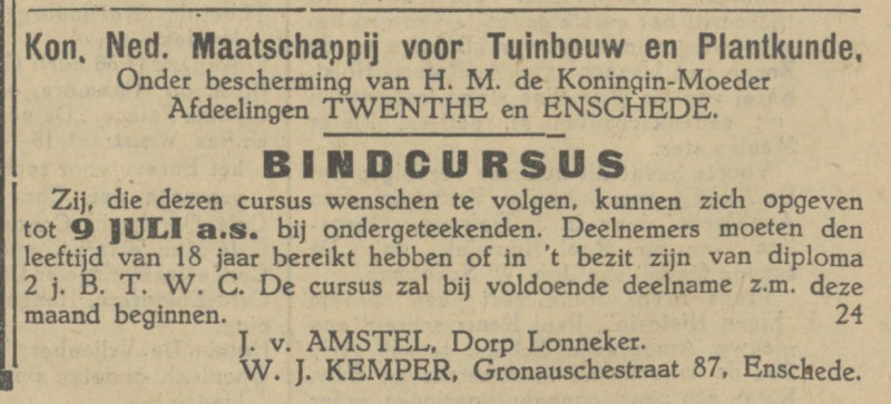 Gronausestraat 87 W.J. Kemper advertentie Tubantia 2-7-1929.jpg