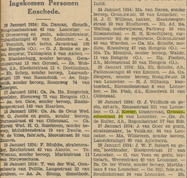 Gronausestraat 94 G.J. Keeler timmerman krantenbericht Tubantia 21-12-1934.jpg