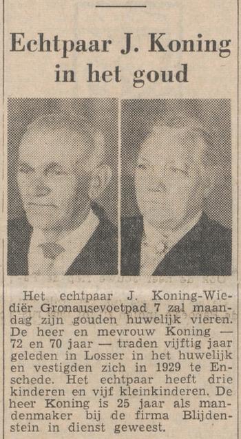 Gronausevoetpad 7 J. Koning krantenbericht Tubantia 15-9-1962.jpg