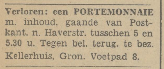 Gronausevoetpad 8 Kellerhuis advertentie Tubantia 9-9-42.jpg