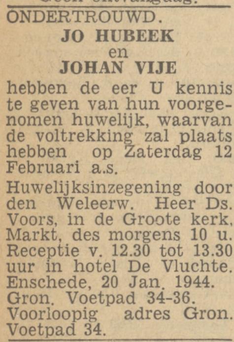 Gronausevoetpad 36 Johan Vije advertentie Twentsch nieuwsblad 20-1-1944.jpg