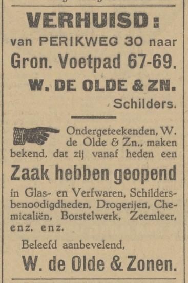 Gronausevoetpad 67-69 W. de Olde schilder advertentie Tubantia 20-11-1926.jpg