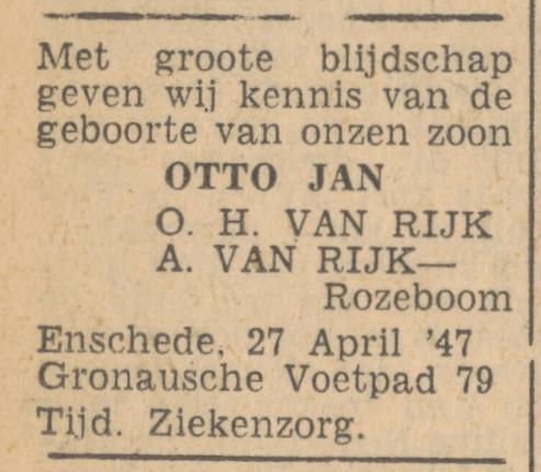 Gronuasevoetpad 79 O.H. van Rijk advertentie 28-4-1947.jpg