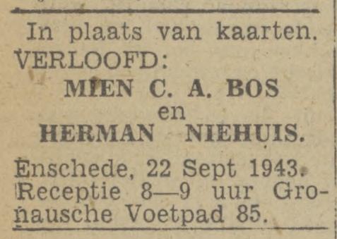 Gronausevoetpad 85 Herman Niehius advertentie Twentsch nieuwsblad 18-9-1943.jpg