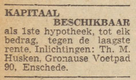 Gronausevoetpad 90 Th.M. Husken advertentie Twentsche courant 17-9-1950.jpg