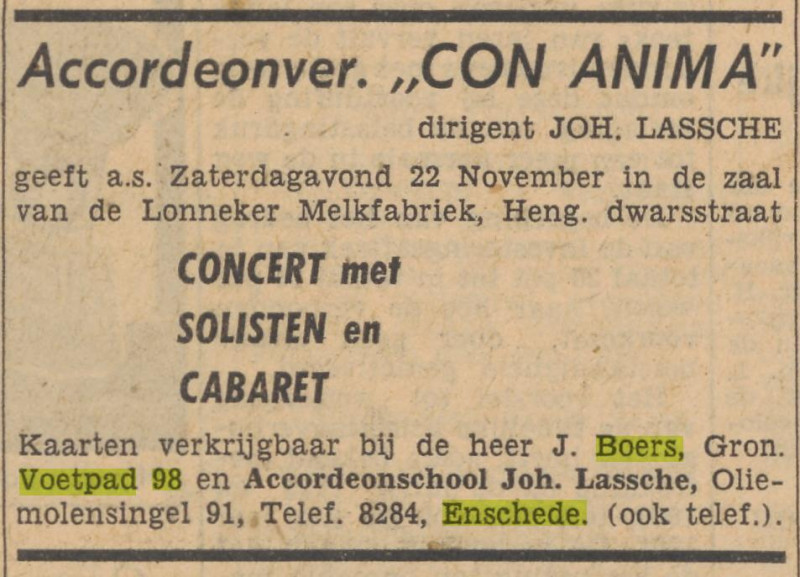 Gronausevoetpad 98 J. Boers advertentie Tubantia 19-11-1958.jpg