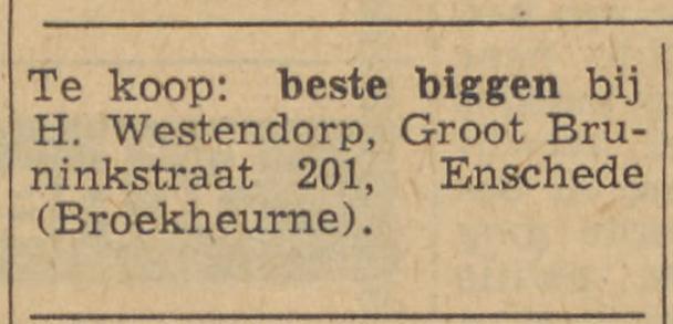 Groot Bruninkstraat 201 Broekheurne H. Westendorp advertentie Tubantia 7-1-1964.jpg