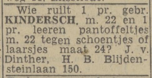 H.B. Blijdensteinlaan 150 J. van Dinther advertentie Twentsch nieuwsblad 6-10-1943.jpg