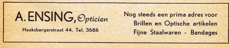 Haaksbergerstraat 44 Opticien A. Ensing adresboek 1953.jpg