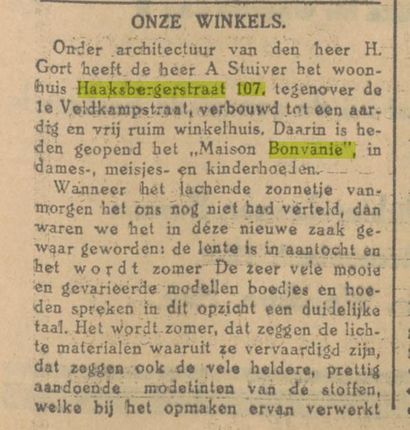 Haaksbergerstraat 107 Maison Bonvanie krantenbericht Tubantia 16-3-1929.jpg