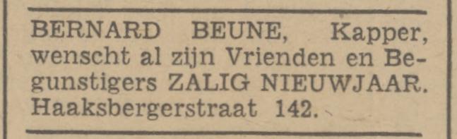Haaksbergerstraat 142 Bernard Beune advertentie Tubantia 31-12-1941.jpg