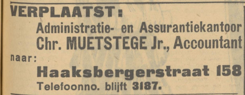Haaksbergerstraat 158 Chr. Muetstege accountant advertentie Tubantia 16-5-1933.jpg