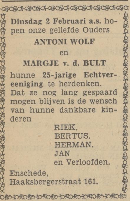 Haaksbergerstraat 161 A. Wolf advertentie Tubantia 30-1-1937.jpg