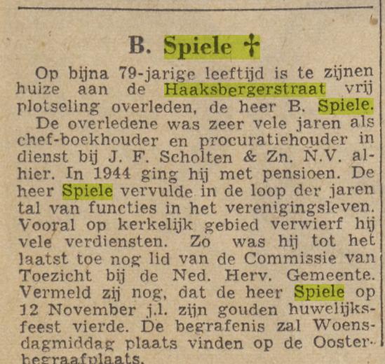 Haaksbergerstraat B. Spiele krantenbericht Twentse Courant 18-11-1952.jpg