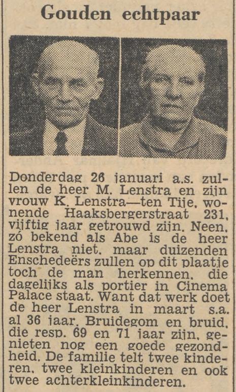 Haaksbergerstraat 231 M. Lenstra krantenbericht Tubantia 23-1-1956.jpg