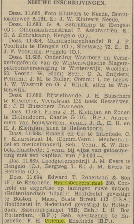 Haaksbergerstraat 280 F.H. Grieme krantenbericht Tubantia 16-1-1939.jpg
