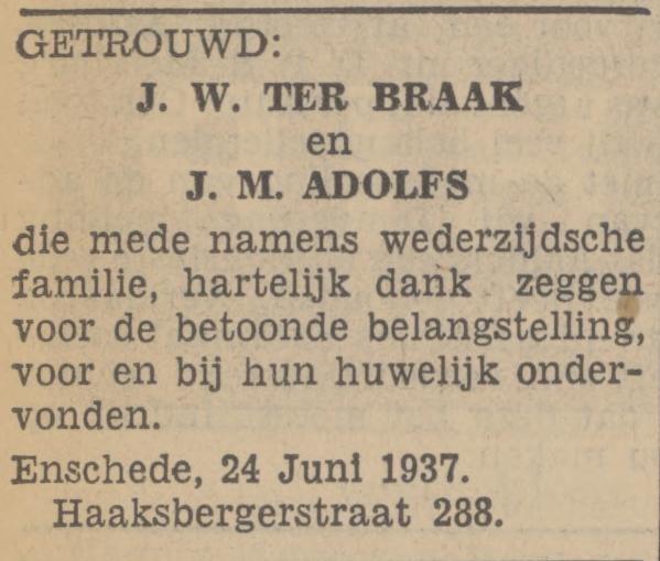 Haaksbergerstraat 288 J.W. ter Braak advertentie Tubantia 26-6-1937.jpg