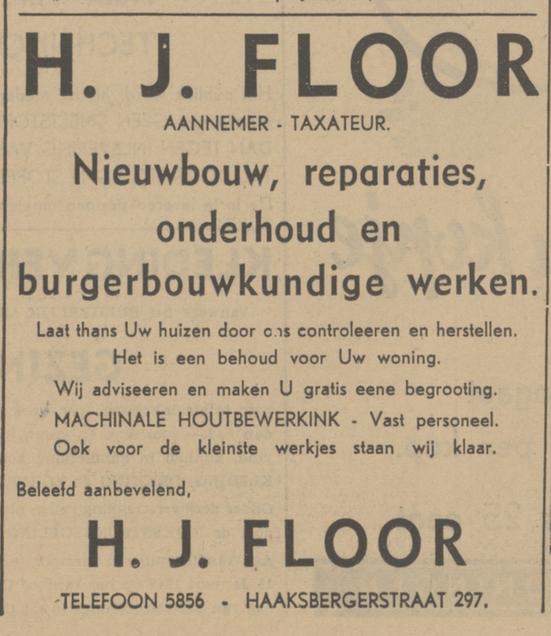 Haaksbergerstraat 297 H.J. Floor Aannemer Taxateur advertentie Tubantia 24-12-1941.jpg