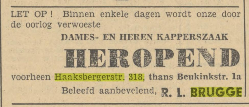 Haaksbergerstraat 318 R.L. Brugge advertentie Tubantia 18-11-1948.jpg