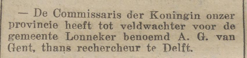 A.G. van Gent rechercheur krantenbericht Overijsselsch dagblad 15-12-1926.jpg