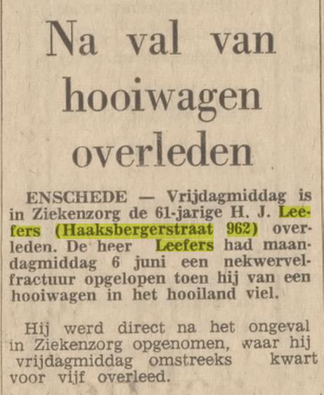 Haaksbergerstraat 962 H.J. Leefers krantenbericht Tubantia 13-6-1966.jpg