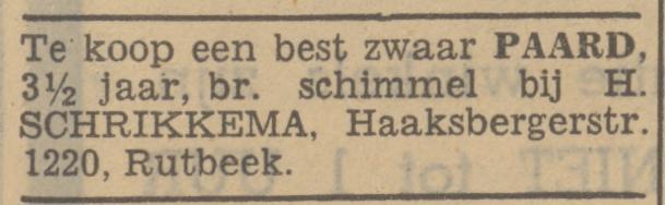 Haaksbergerstraat 1220 Rutbeek H. Schrikkema advertentie Tubantia 4-12-1940.jpg