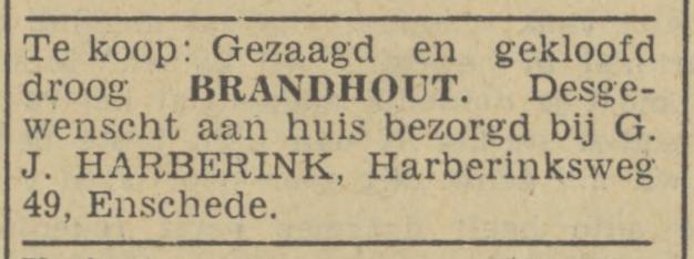 Harberinksweg 49 G.J. Harberink advertentie Tubantia 8-2-1941.jpg