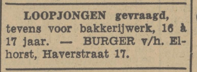 Haverstraat 17 Burger vh Elhorst advertentie Tubantia 14-9-1940.jpg