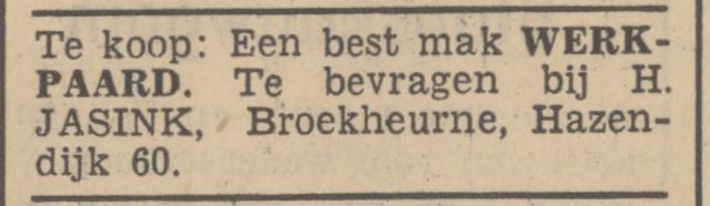 Hazendijk 60 60 Broekheurne H. Jasink advertentie Tubantia 14-8-1937.jpg