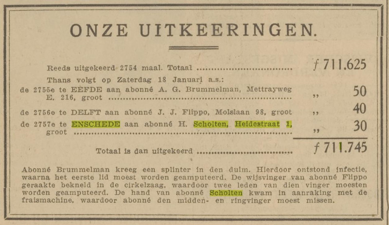 Heidestraat 1 H. Scholten krantenbericht De courant Het nieuws van den dag 18-1-1930.jpg