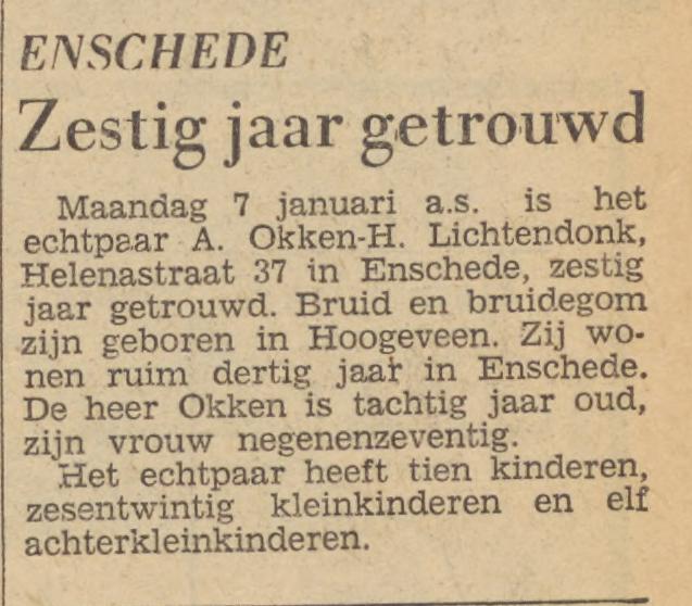 Helenastraat 37 A. Okken krantenbericht Tubantia 4-1-1963.jpg