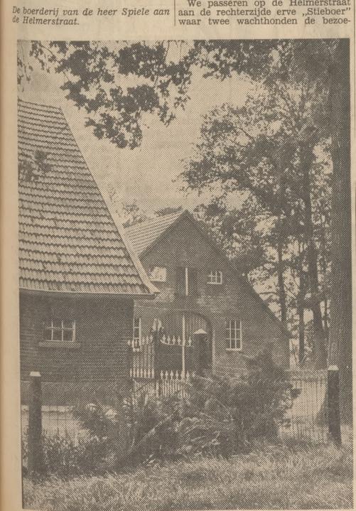 Helmerstraat 320 Usselo boerderij Spiele krantenfoto Tubantia 14-7-1966.jpg