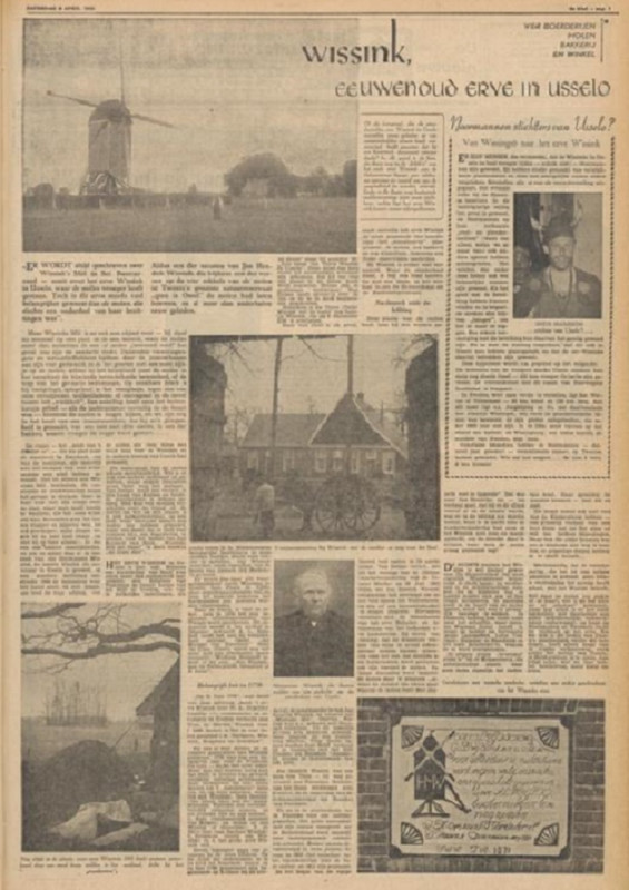 Helmerstraat 410 Usselo erve Wissink krantenbericht Tubantia 9-4-1955.jpg