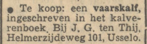 Helmerzijdeweg 101 Usselo J.G. ten Thij advertentie Tubantia 26-6-1951.jpg
