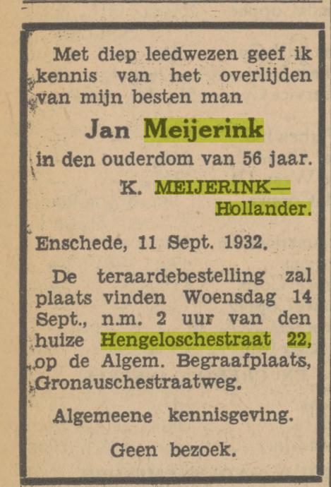 Jan Meijerink overlijdensadvertentie Tubantia 12-9-1932.jpg