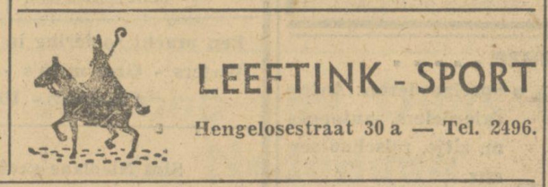 Hengelosestraat 30A Leeftink Sport advertentie Tubantia 29-11-1949.jpg