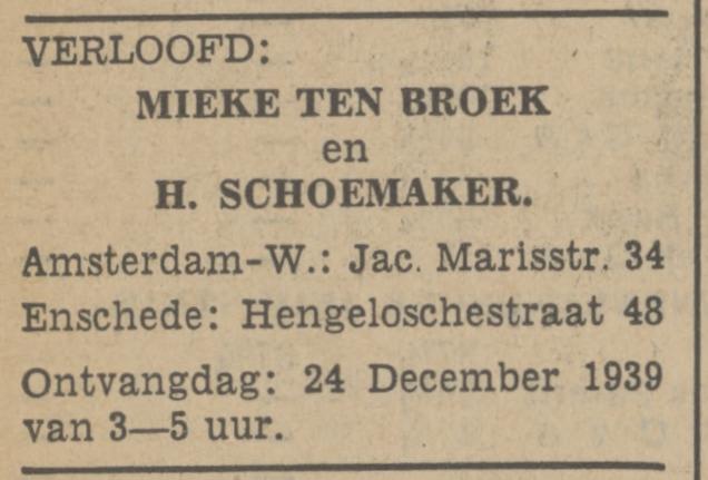 Hengelosestraat 48 H. Schoemaker advertentie Tubantia 20-12-1939.jpg