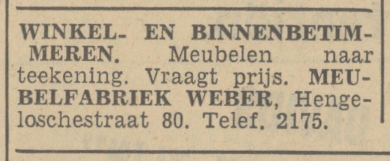 Hengelosestraat 80 meubelfabriek Weber adverytentie Tbantia 9-12-1936.jpg